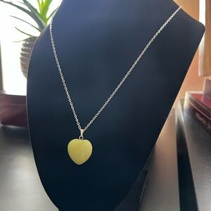 Stone heart necklace